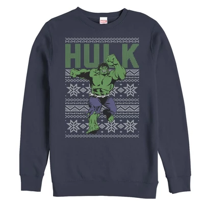 Men's Marvel Ugly Christmas Hulk Sweatshirt - Image 2