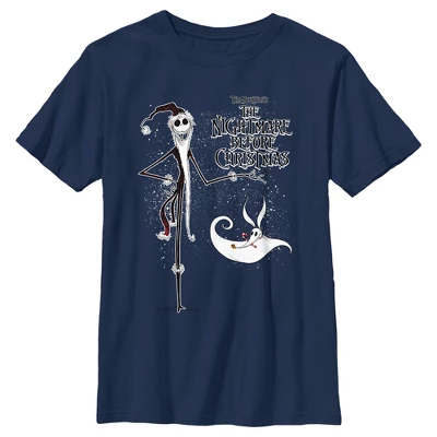 Boy's The Nightmare Before Christmas Jack Skellington Sandy Claws Logo T-Shirt - Image 3