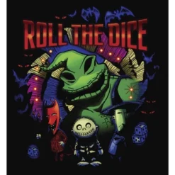 Junior's The Nightmare Before Christmas Halloween Oogie Roll The Dice Racerback Tank Top