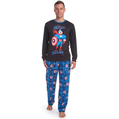 Marvel Spider-Man,Avengers Christmas Adult Pajama Shirt And Pants Sleep Set - Image 6