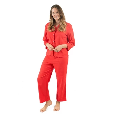 Leveret Womens Two Piece Flannel Christmas Pajamas - Image 4