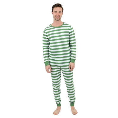 Leveret Mens Two Piece Cotton Striped Christmas Pajamas 10 Leveret Mens Two Piece Cotton Striped Christmas Pajamas - Image 8