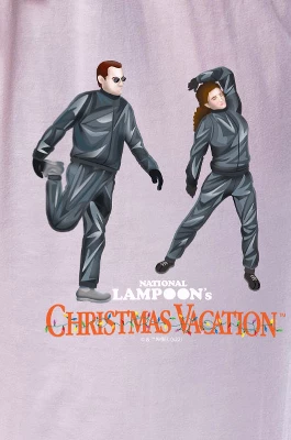 National Lampoon's Christmas Vacation Womens' Sleep Jogger Pajama Pants Pink - Image 2
