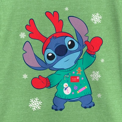 Girl's Lilo & Stitch Christmas Outfit Stitch T-Shirt