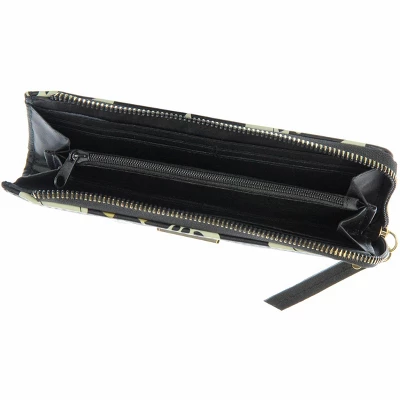 Disney Nightmare Before Christmas Jack Skellington Zero Oogie Boogie Zip Wallet Black - Image 2