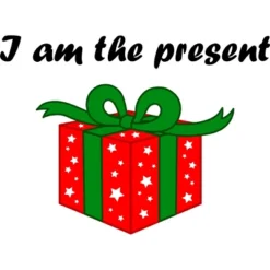 Junior's Design By Humans Best Christmas Present By Storms98 T-Shirt